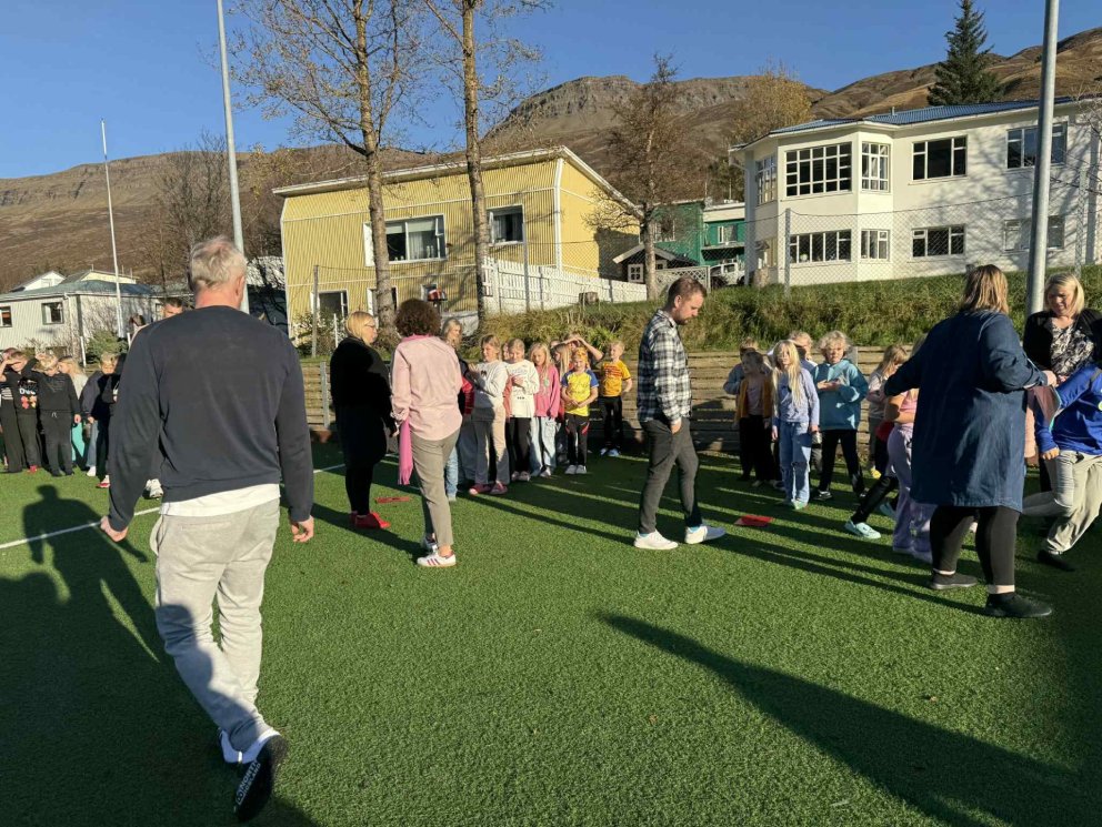 Rýmingaræfing í Eskifjarðarskóla