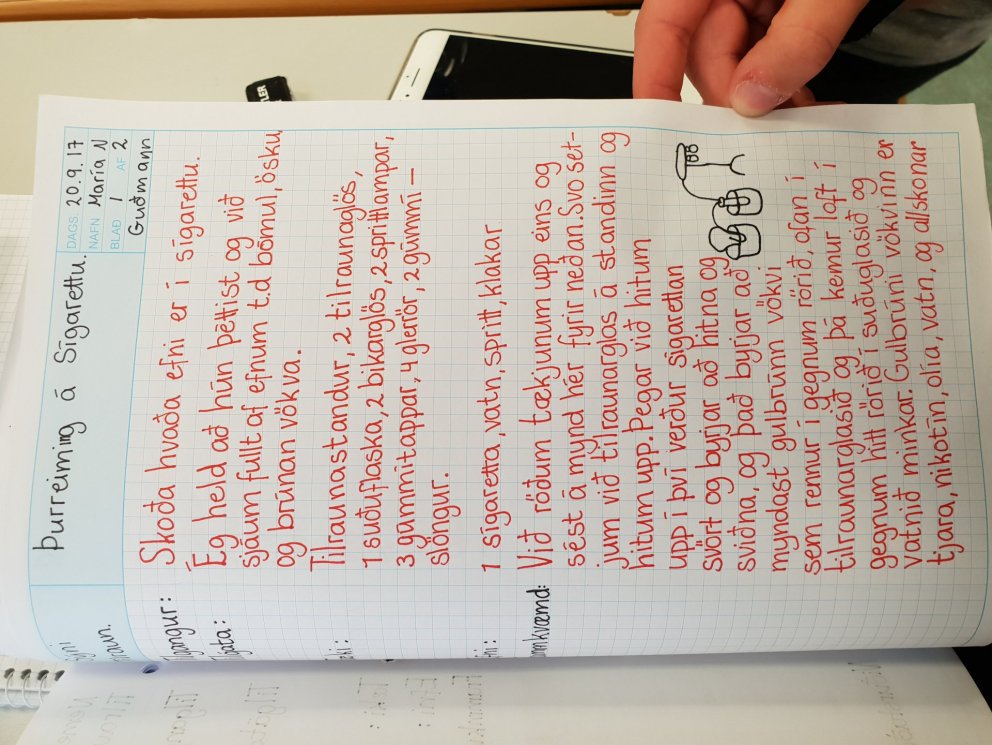 Áhugaverð efnafræðitilraun