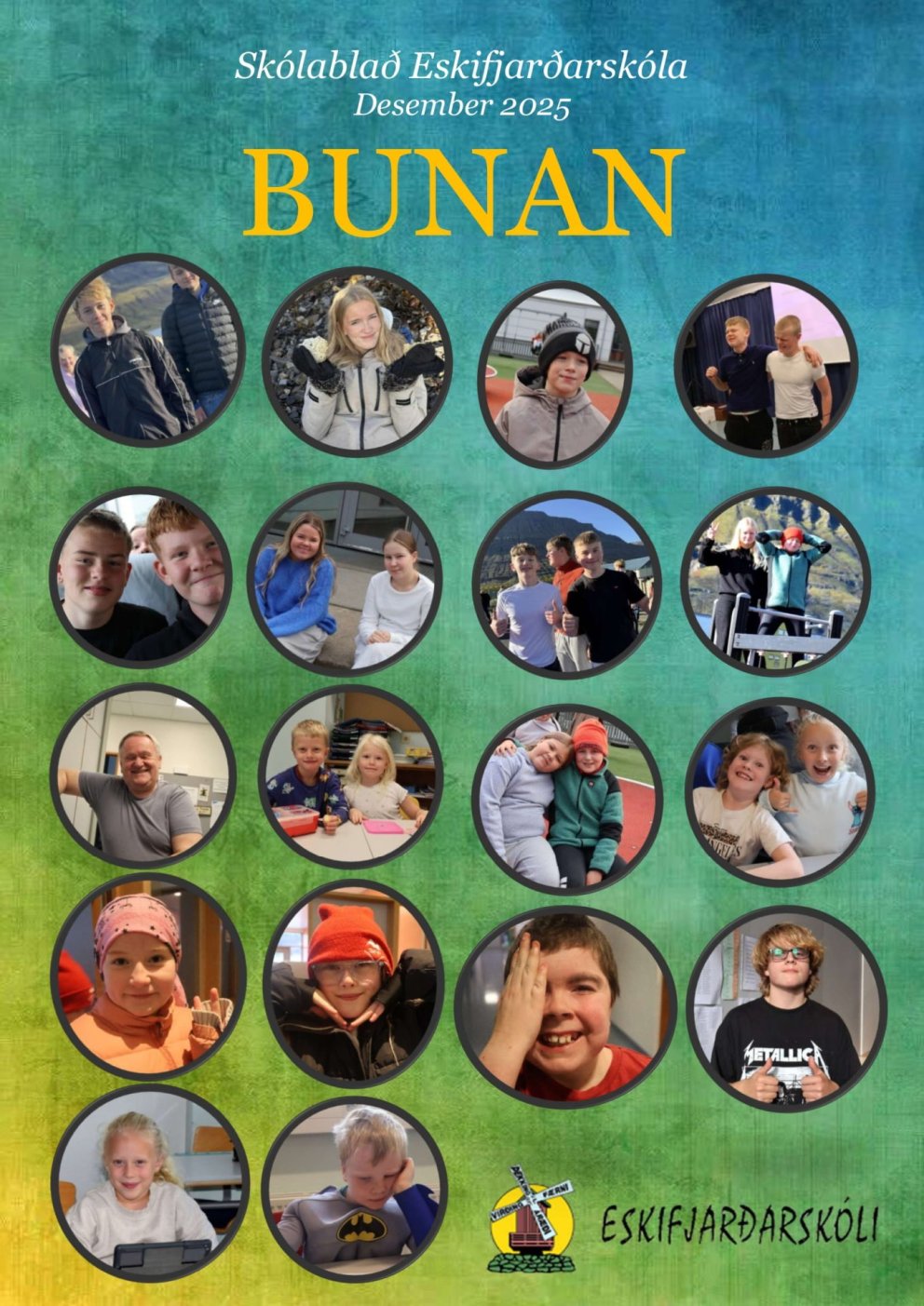 Skólablaðið Bunan - desember útgáfa