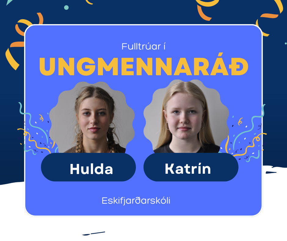 Fulltrúar Eskifjarðarskóla í Ungmennaráði