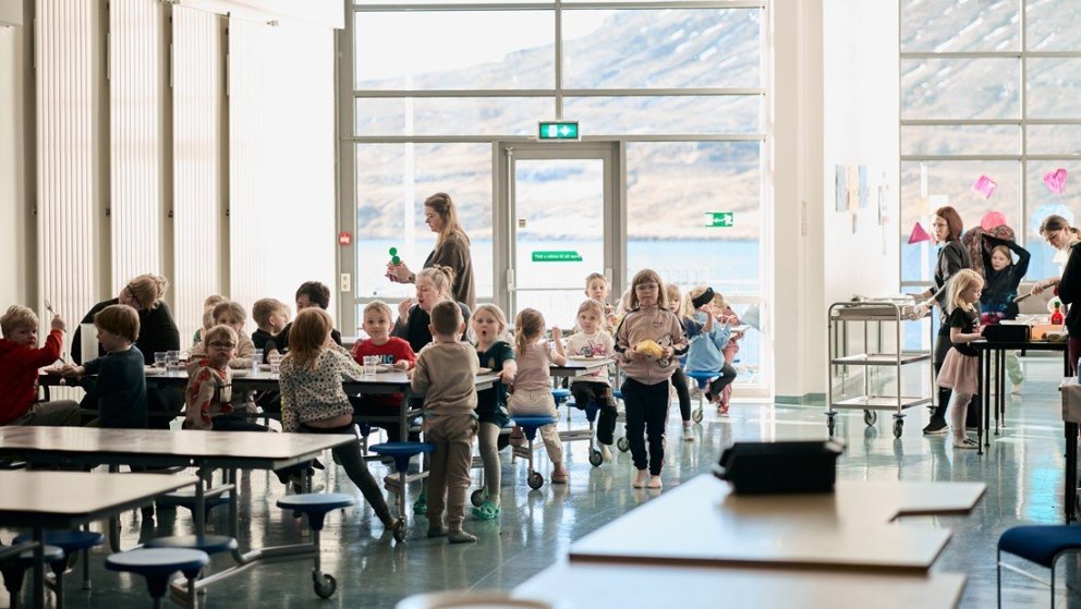 Skólabyrjun í Eskifjarðarskóla