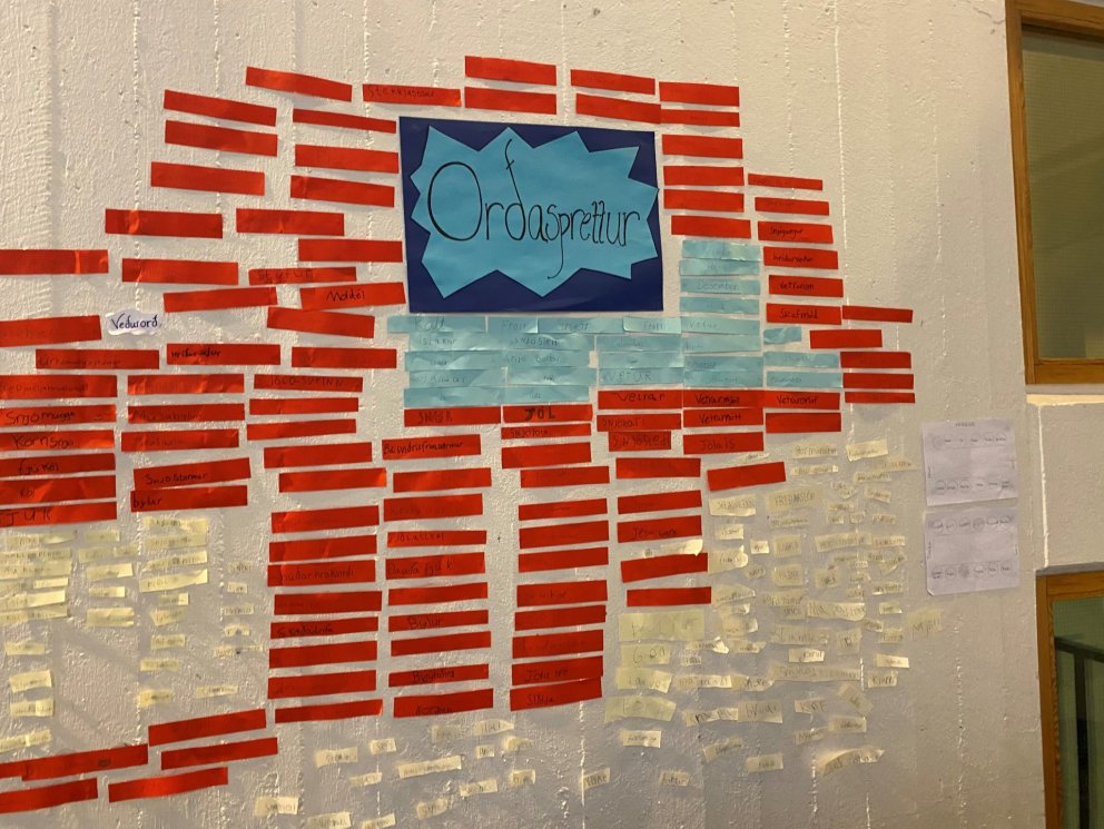 Orðasprettur á miðstigi.