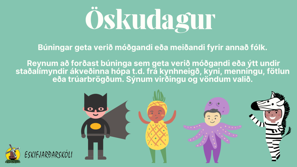 Sýnum virðingu og vöndum valið