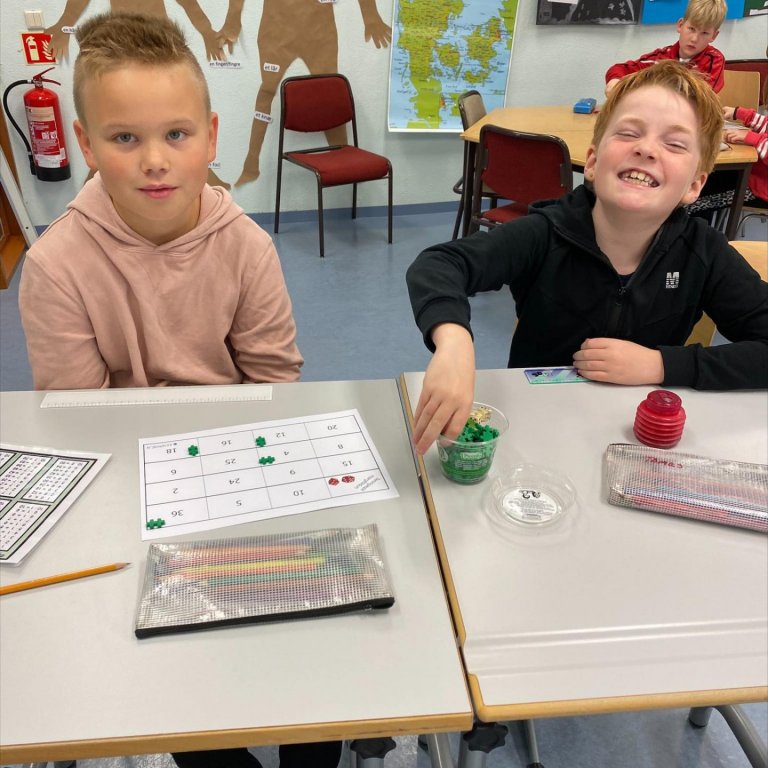 Stærðfræði fjör í 5.bekk