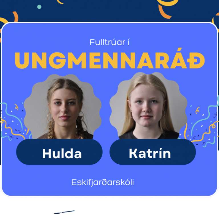 Fulltrúar Eskifjarðarskóla í Ungmennaráði