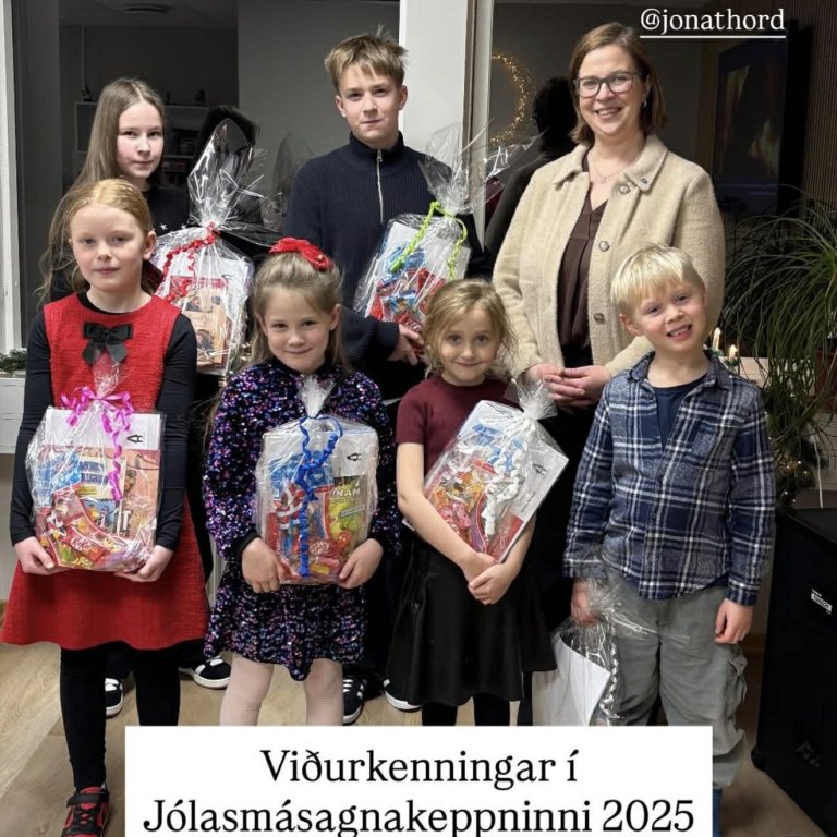 Viðurkenningar í Jólasmásagnakeppni 2025