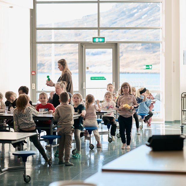 Skólabyrjun í Eskifjarðarskóla