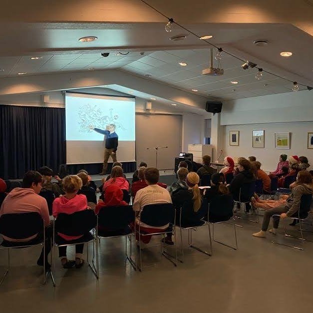 Gunnar Helgason í heimsókn