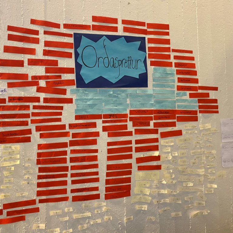 Orðasprettur á miðstigi.